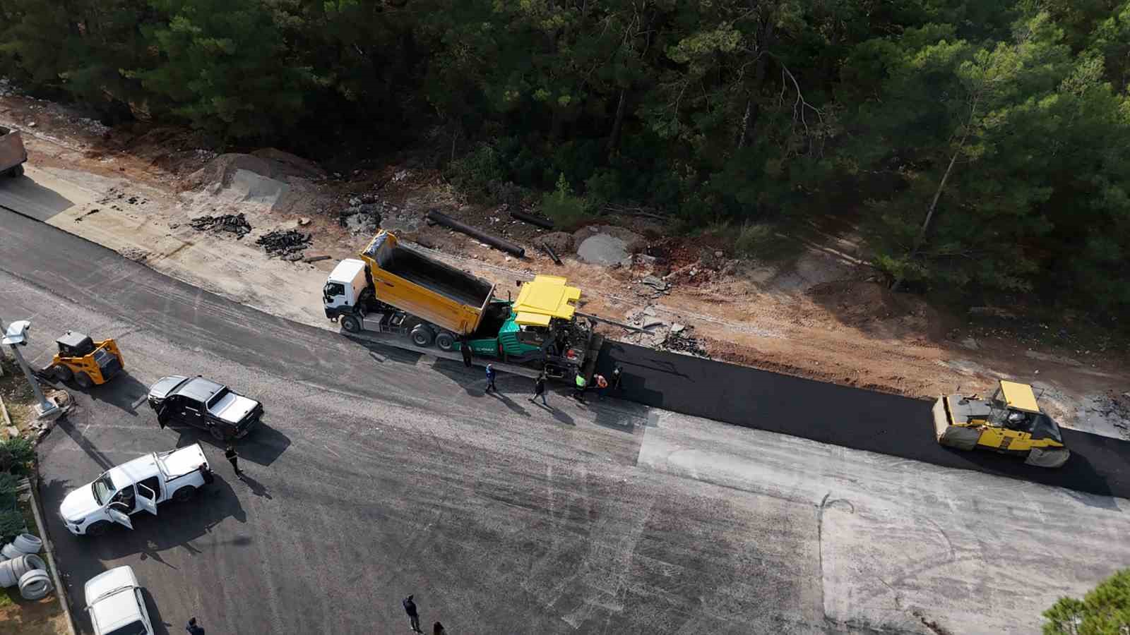 Fethiye Ölüdeniz 2. etap yol çalışması devam ediyor
