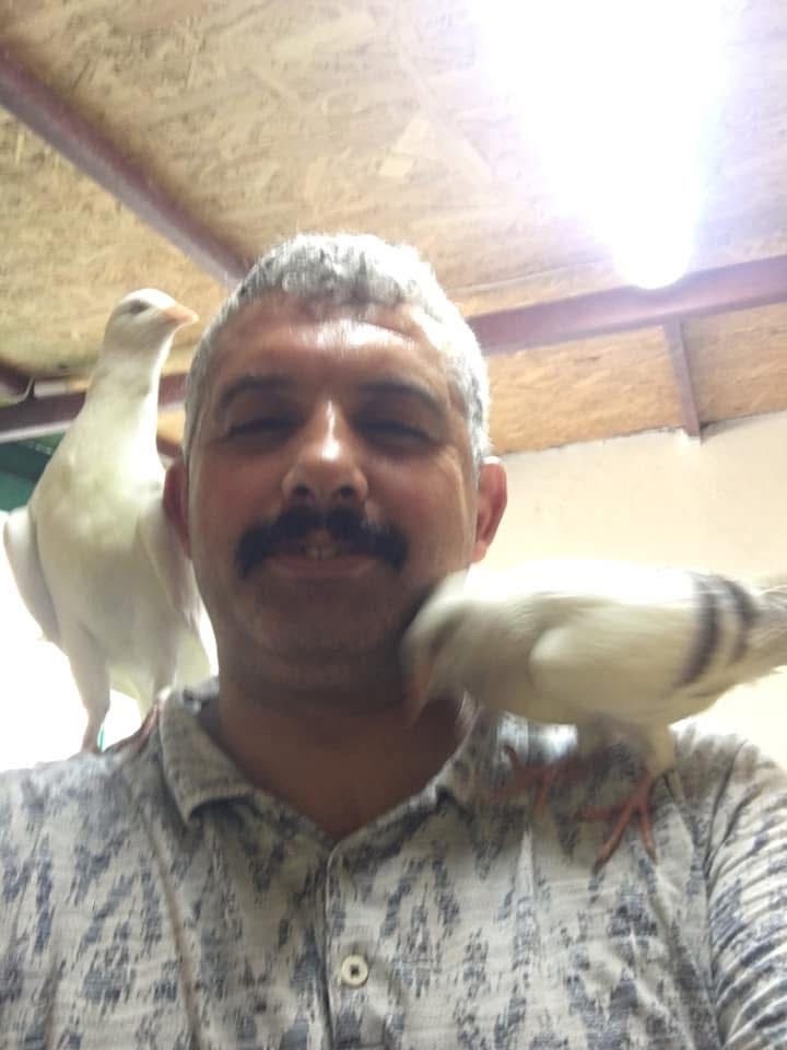 İki ayağını kaybetti, güvercinlerle hayata bağlandı
