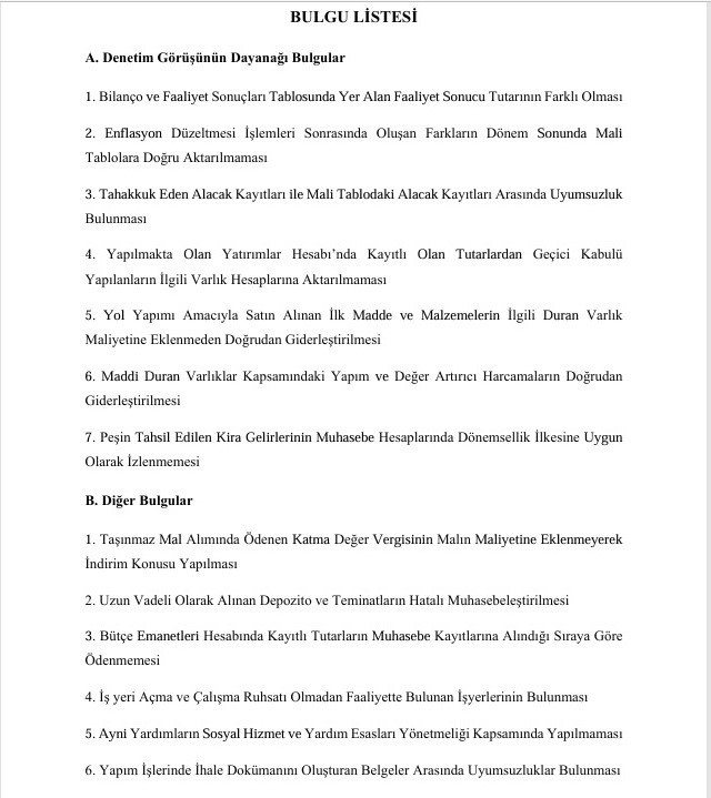 Sayıştay raporu: Altınordu Belediyesi’nden tasarruf tedbirlerine aykırı 9,9 milyon TL’lik harcama
