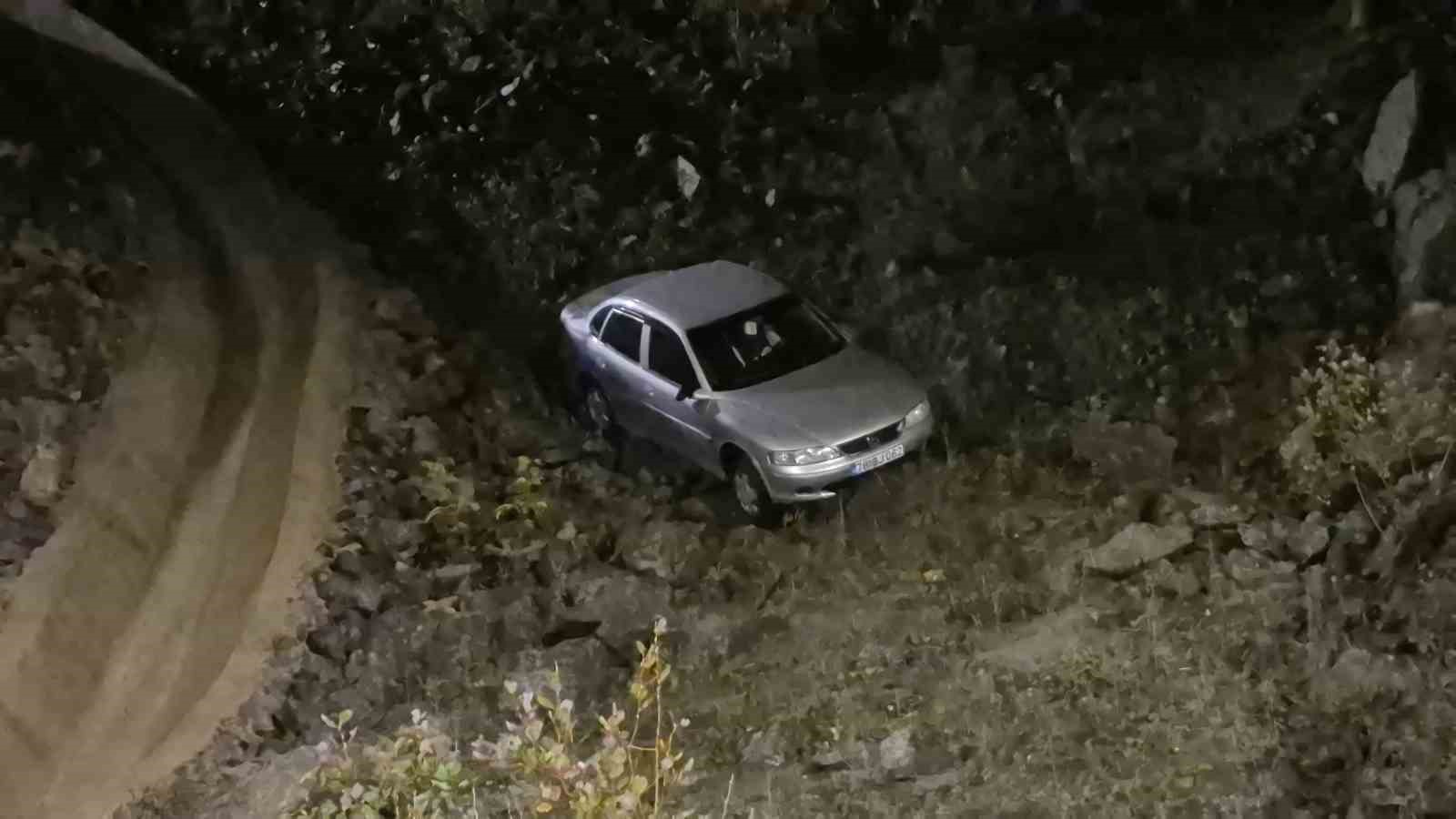 Otomobil viyadükten uçtu: 1 yaralı
