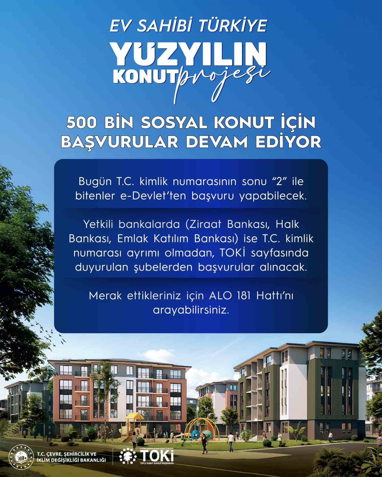 Bakan Kurum: "500 bin sosyal konut için ilk gün 936 bin 159 başvuru yapıldı"