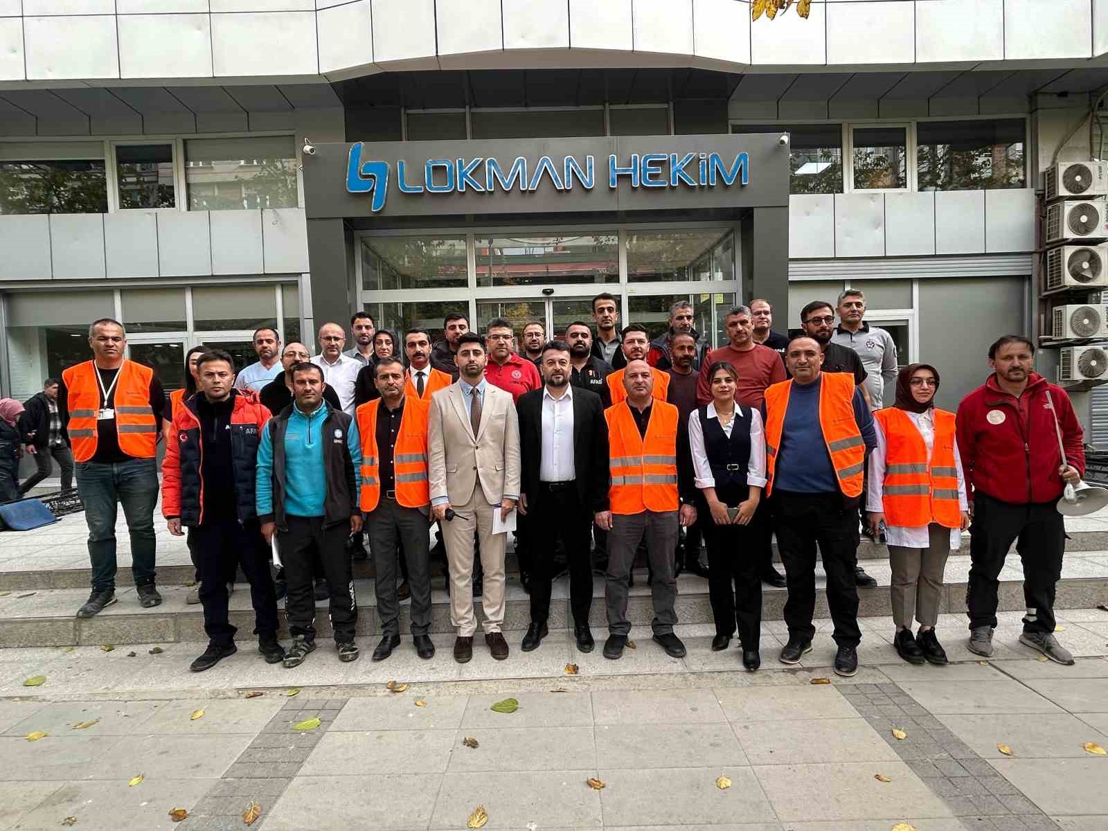 Lokman Hekim Van Hastanesinde deprem tatbikatı yapıldı
