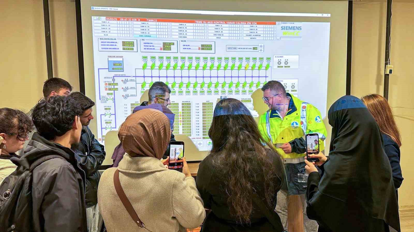 Kaliteli içme suyunun yolculuğuna tanık oldular
