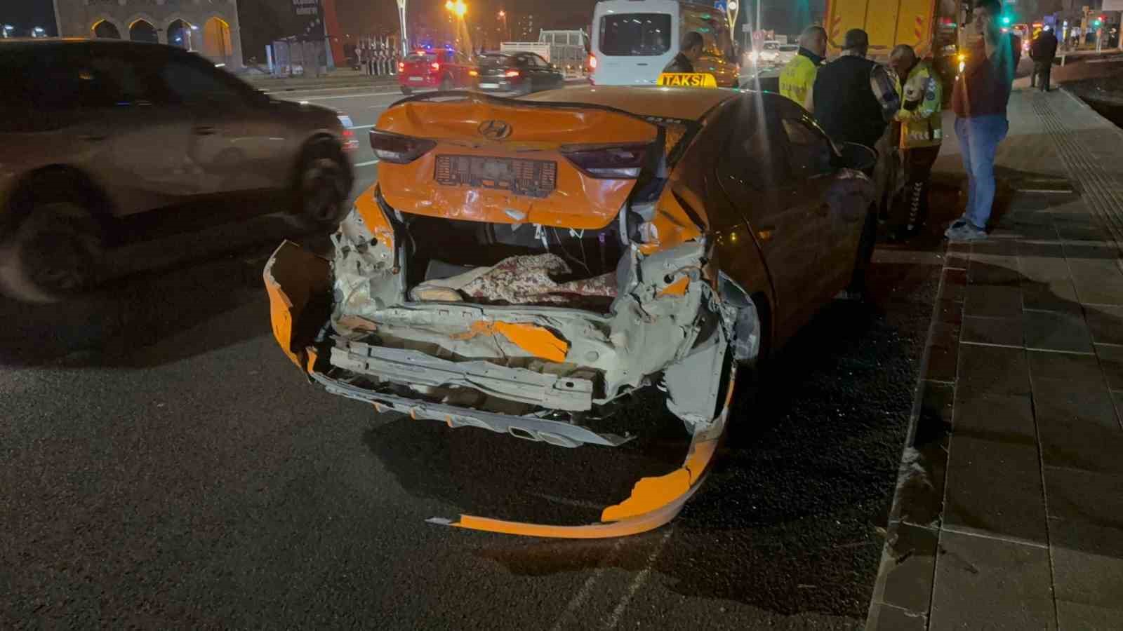 Ankara’da 5 araçlı zincirleme kaza: 1 yaralı