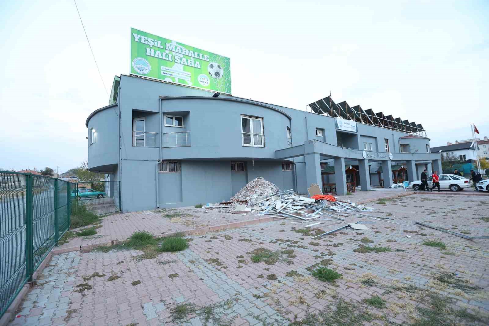 Yeşil Mahalle Sosyal Tesisleri’nde iyileştirme çalışması
