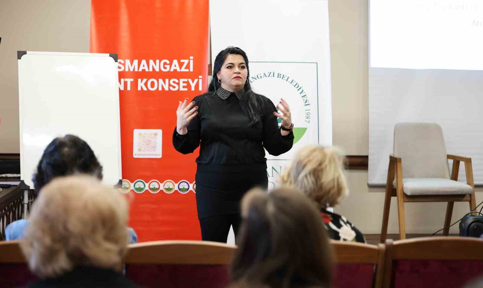 Kadınlar şiddetin türlerini Osmangazi’de öğrendi
