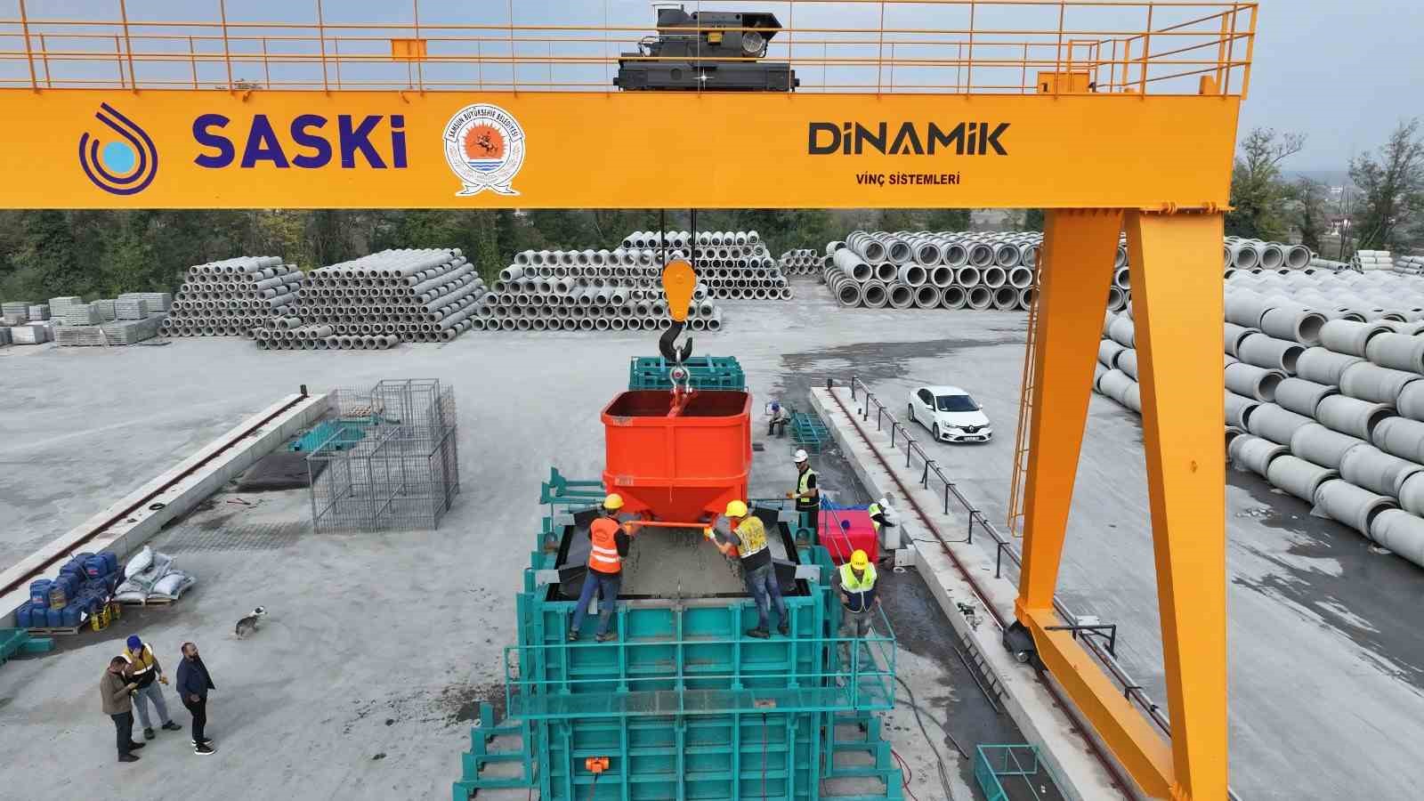 Samsun, "betonarme prefabrik su deposu" üreten şehir oldu
