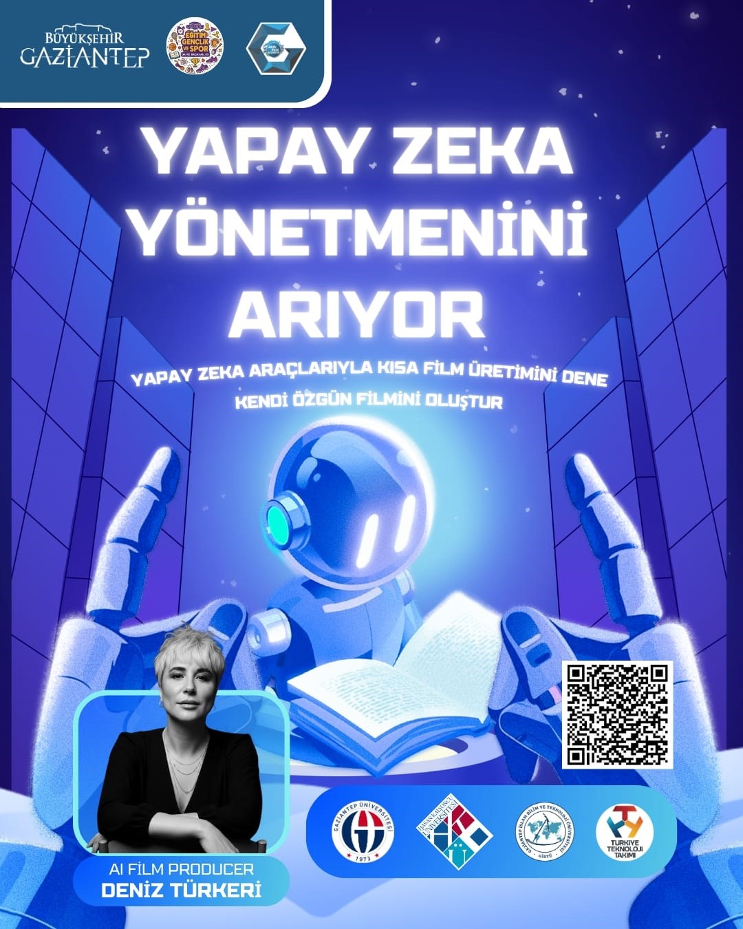 "Yapay Zeka Yönetmenini Arıyor: Kısa Film Hackathonu" Gaziantep’te gerçekleşiyor
