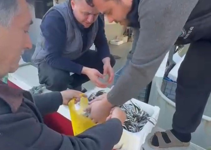 Kasasını 200 liraya alıp, tezgahta kilosunu 200 liraya satan esnaf, balıkçılar tarafından protesto e