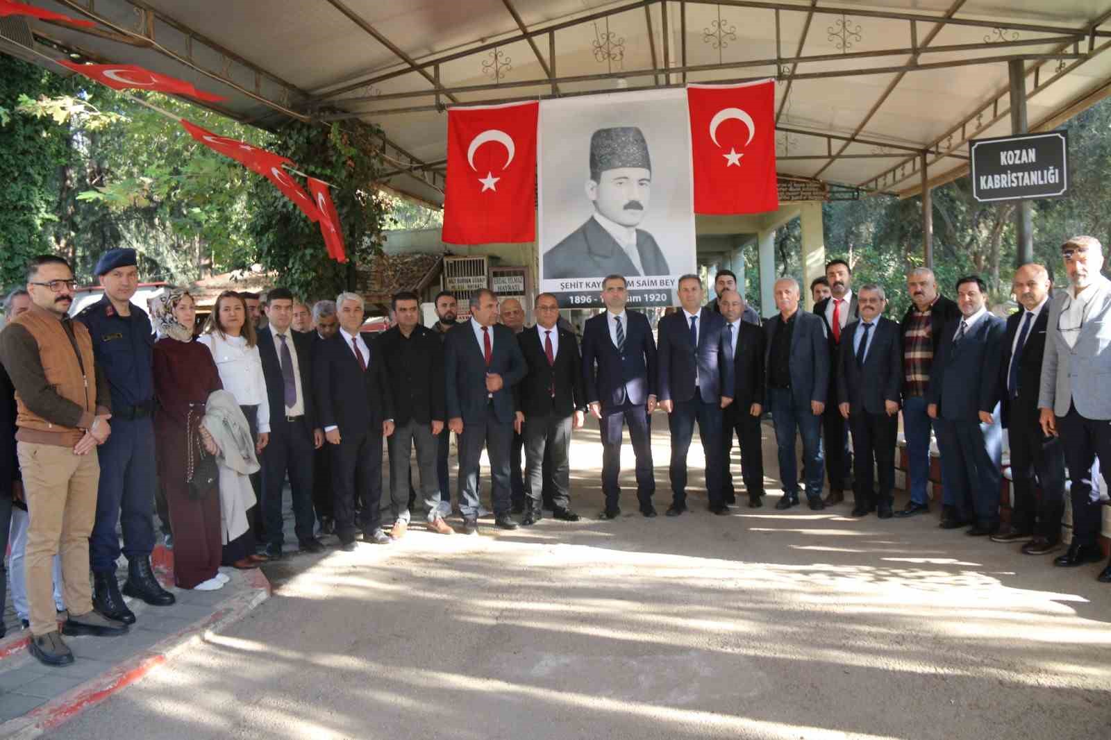 Şehit Kaymakam Saim Bey kabri başında anıldı
