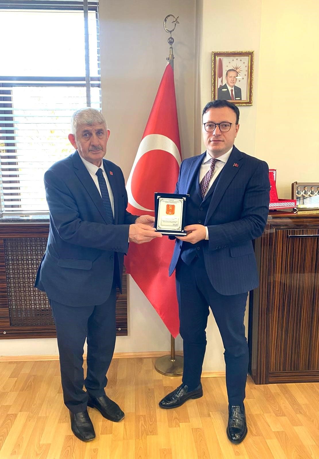 Muharip gazilerden kaymakamlara ziyaret
