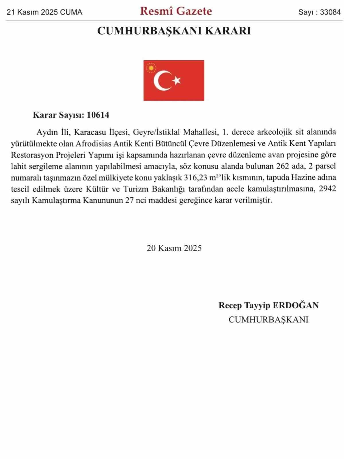 Afrodisias’ta kamulaştırma sorunları çözülüyor
