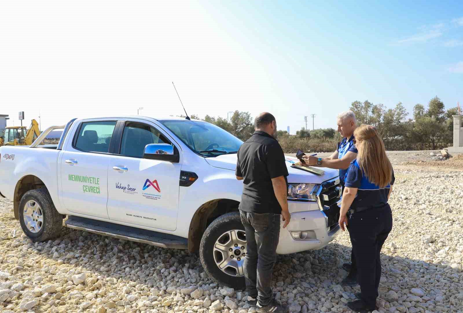 Mersin’de hafriyat denetimi uydu sistemiyle sıkı şekilde yürütülüyor