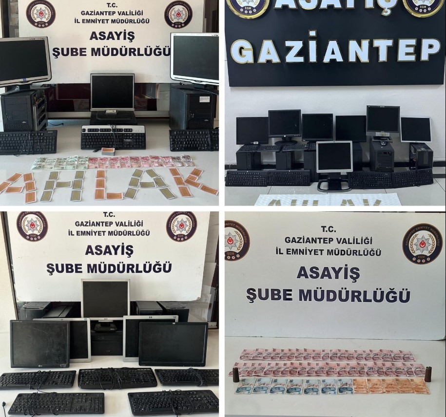 Gaziantep’te kumar operasyonlarında 352 milyon TL suç geliri para ele geçirildi

