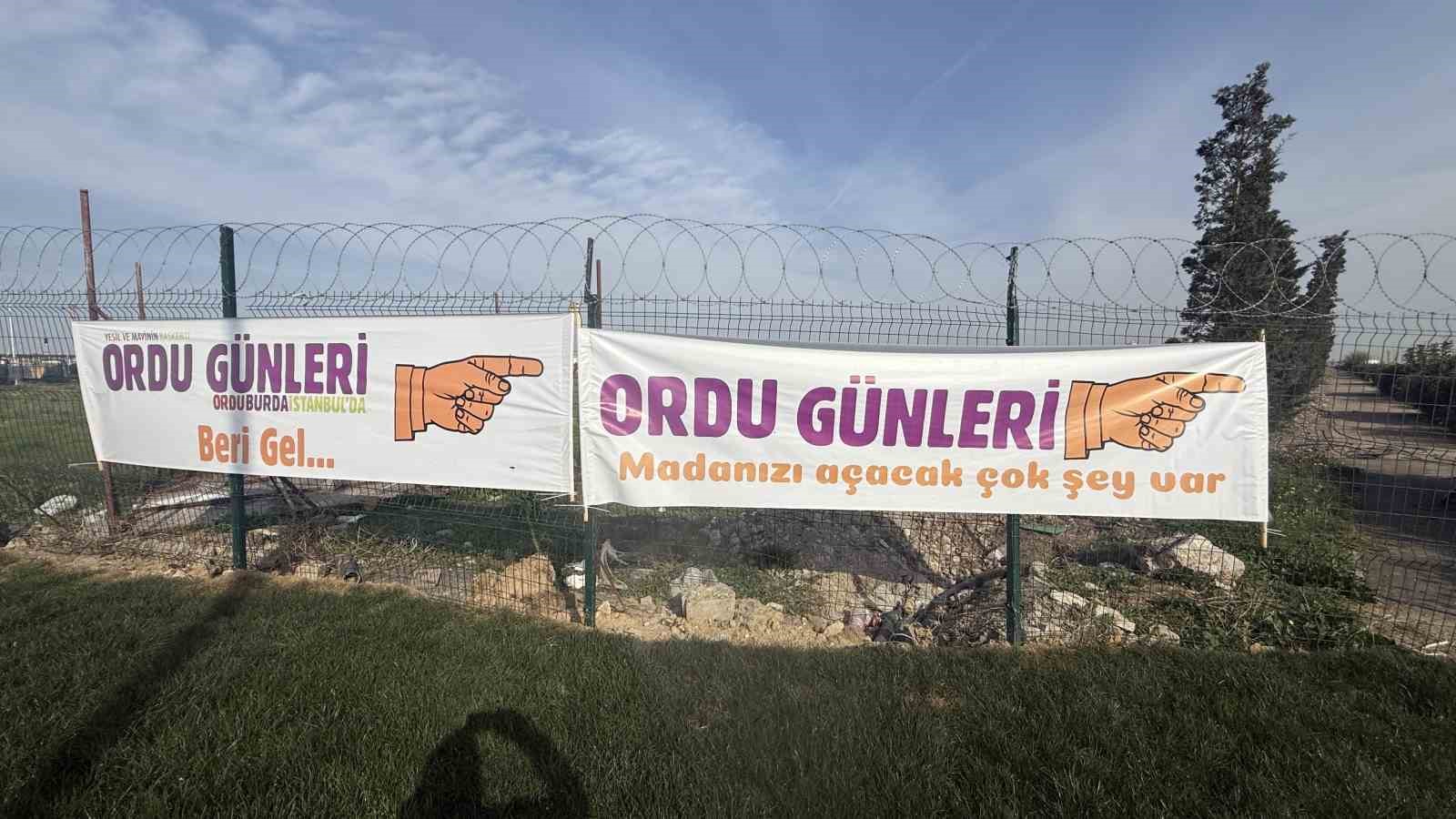 Ordu Tanıtım Günleri’nde ilginç pankartlar: ’Madanızı açacak çok şey var’