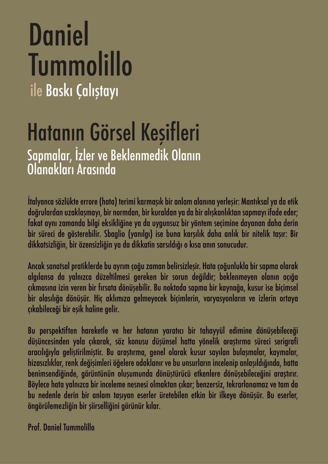 SAÜ’de "Hata"nın sanata dönüşeceği çalıştay
