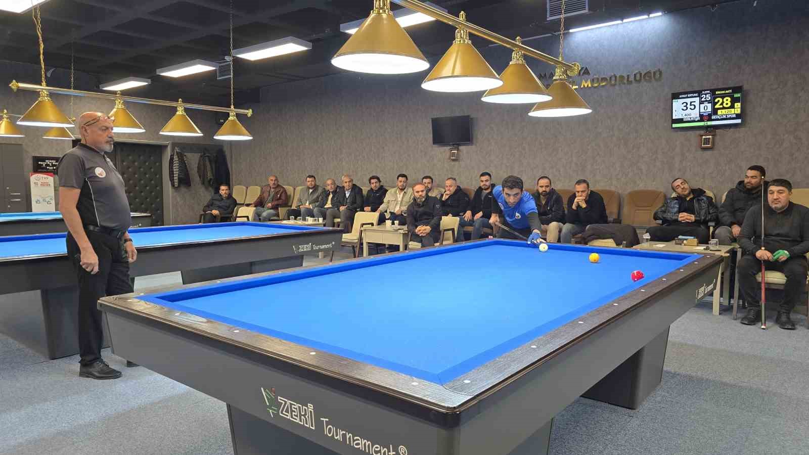 Battalgazi’de 3 Bant Bilardo Turnuvası sona erdi