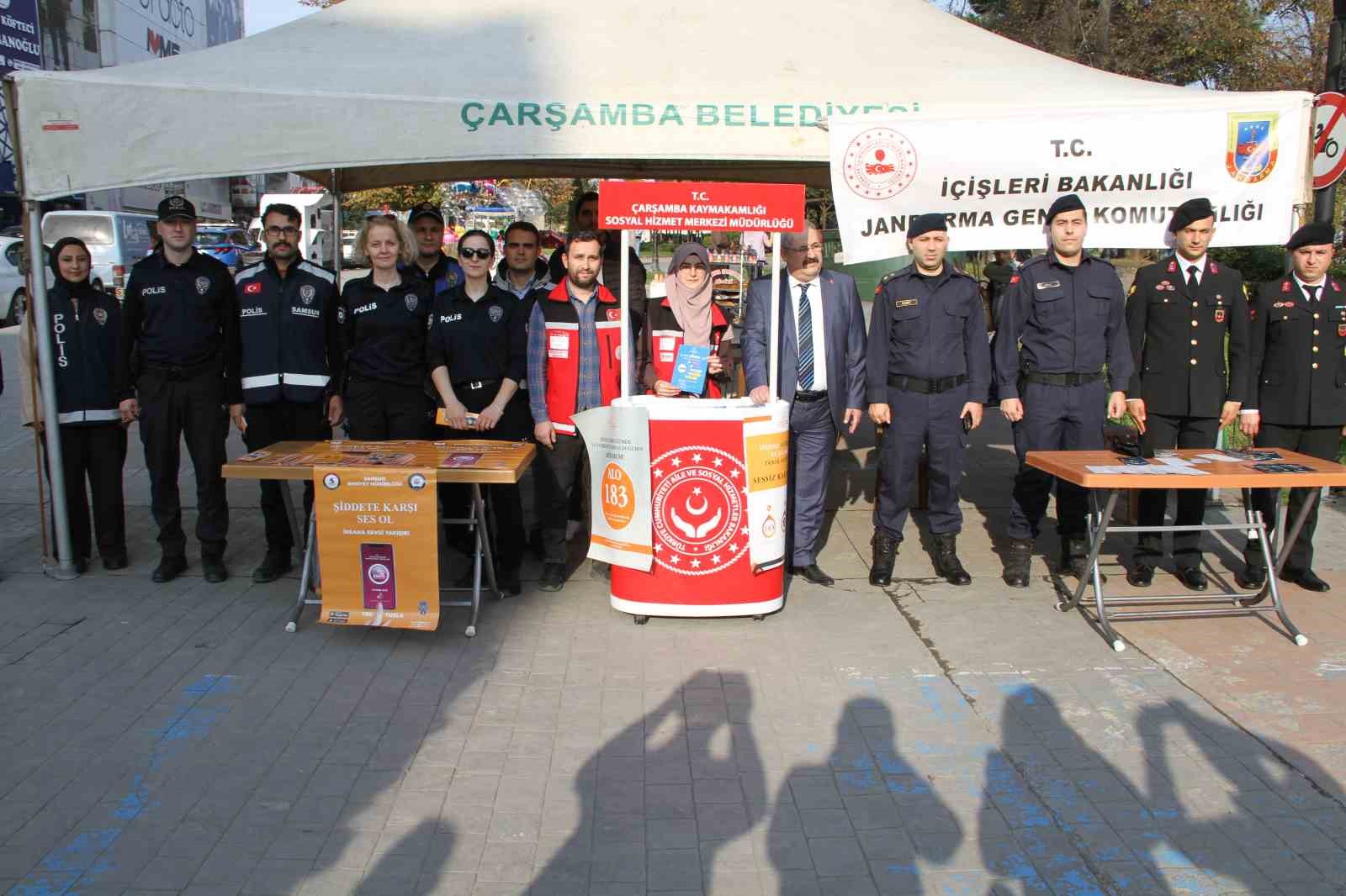Çarşamba’da kadına yönelik şiddete karşı farkındalık etkinliği
