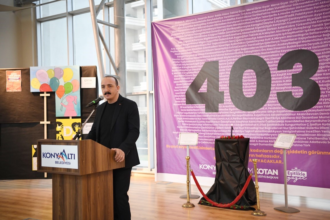 Kotan: "Konyaaltı belediyesi olarak şiddetin her türlüsüne karşıyız"
