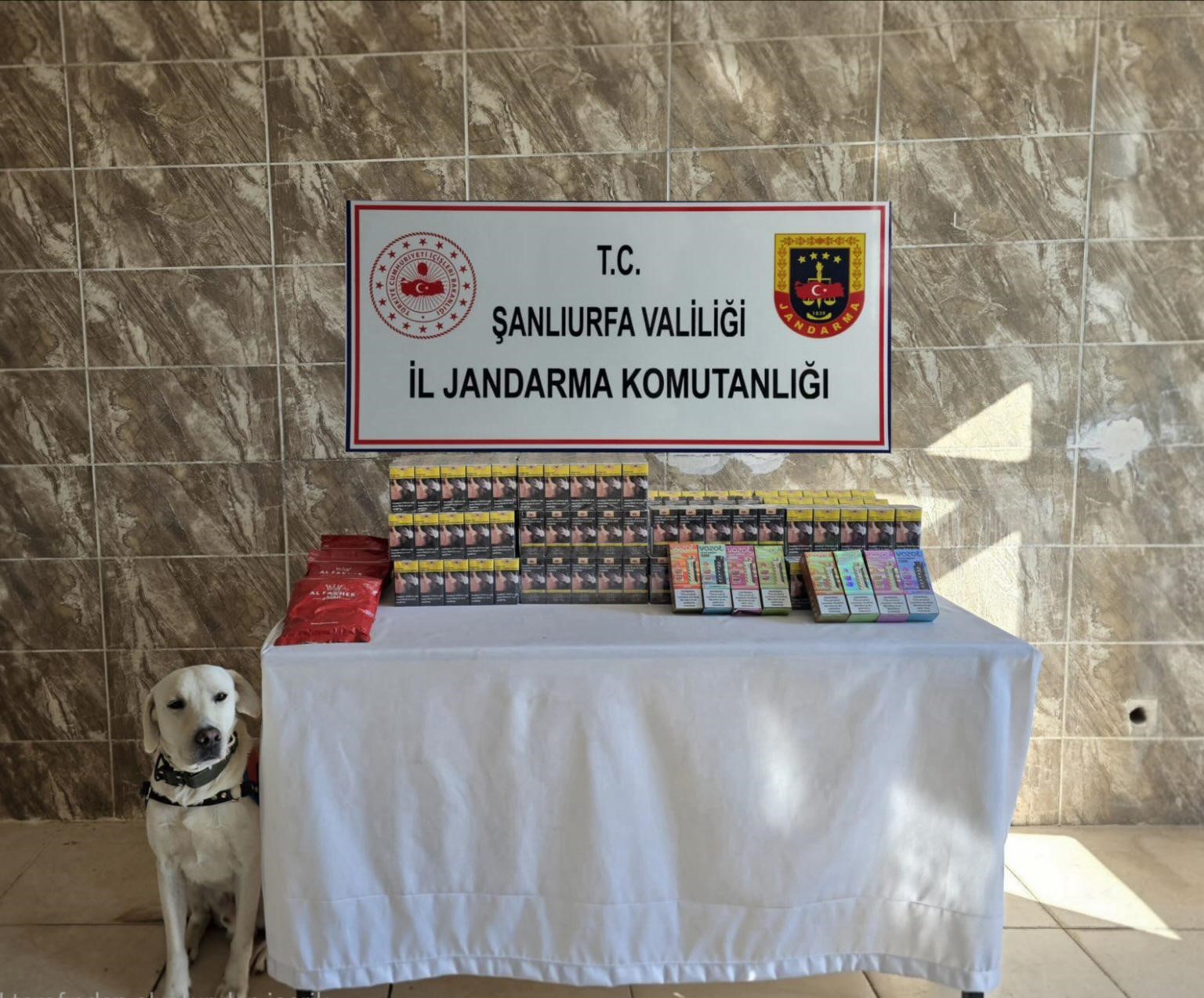 Şanlıurfa’da 3 bin 800 paket kaçak sigara ele geçirildi