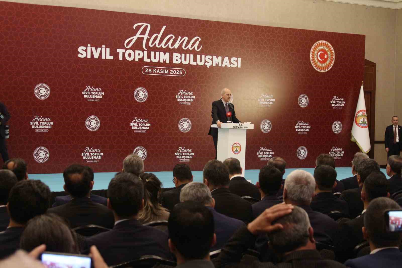 TBMM Başkanı Kurtulmuş, Adana’da sivil toplum kuruluşlarıyla bir araya geldi
