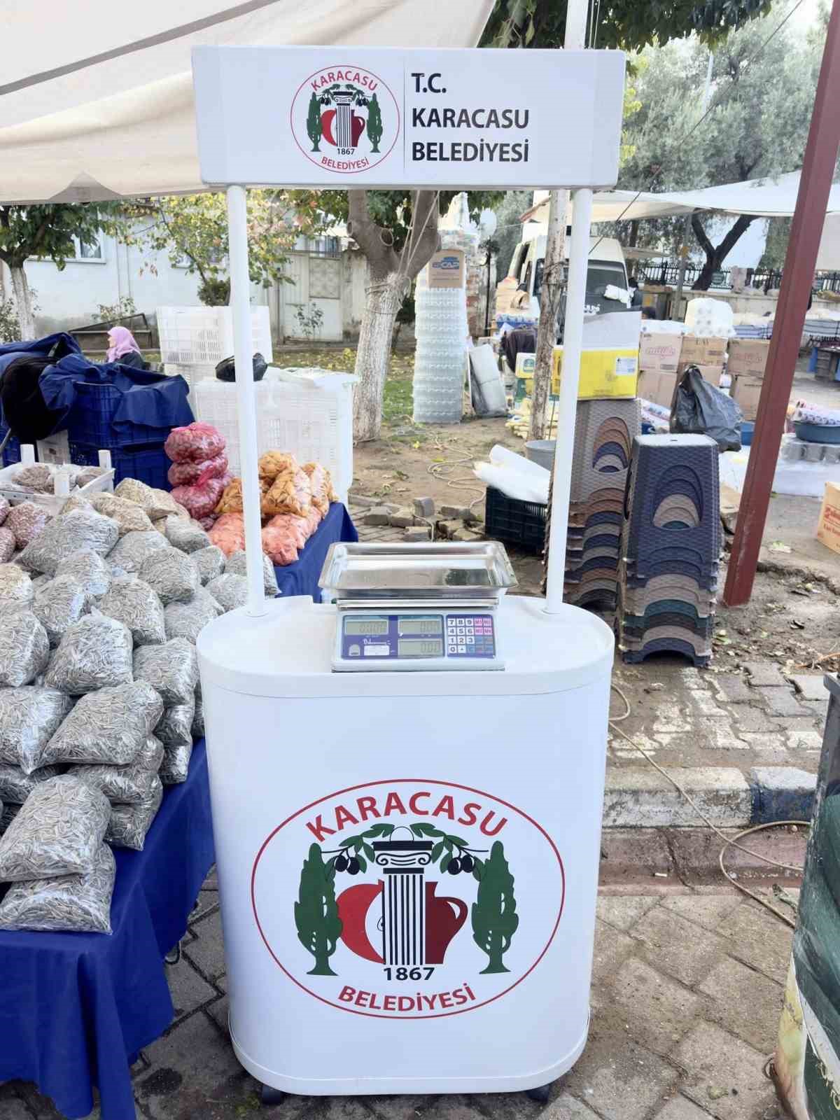 Karacasu’da tartı kontrol noktası

