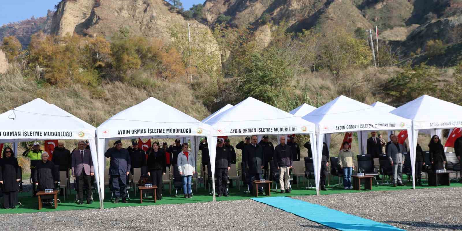 Aydın’da şehit polisler adına fidan dikildi