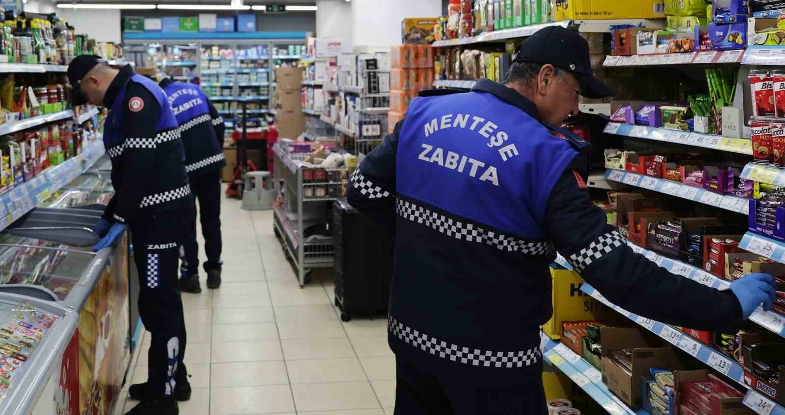 Menteşe’de zincir market ve kasaplara kapsamlı gıda denetimi