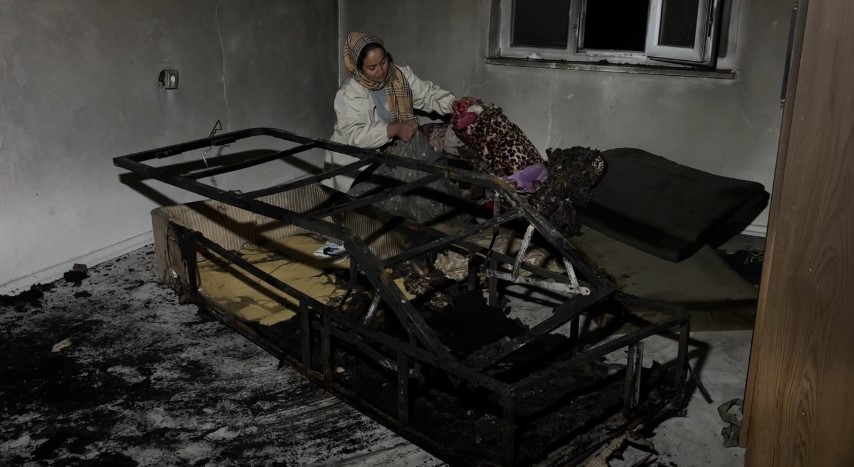 Evde patlayan telefon yürekleri ağza getirdi: Aile ölümden döndü