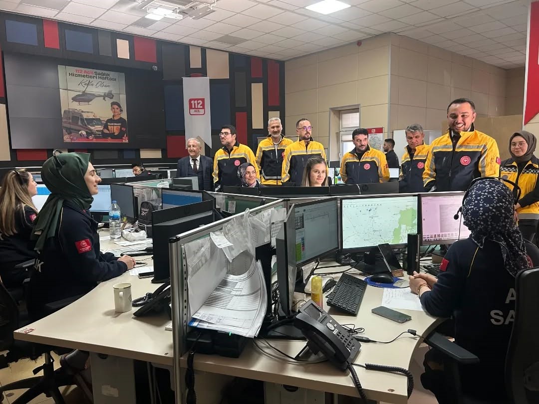 İnan’dan 112 istasyonlarına ziyaret
