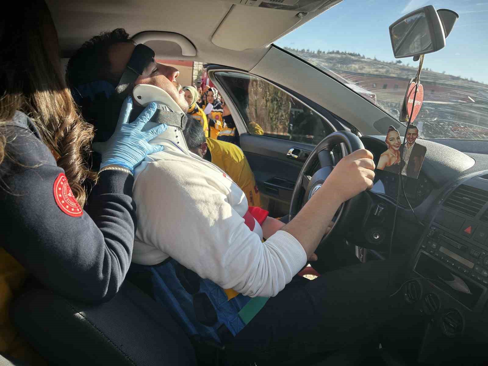 Yozgatralli etkinliğinde ambulanslar en hızlı müdahale için yarıştı
