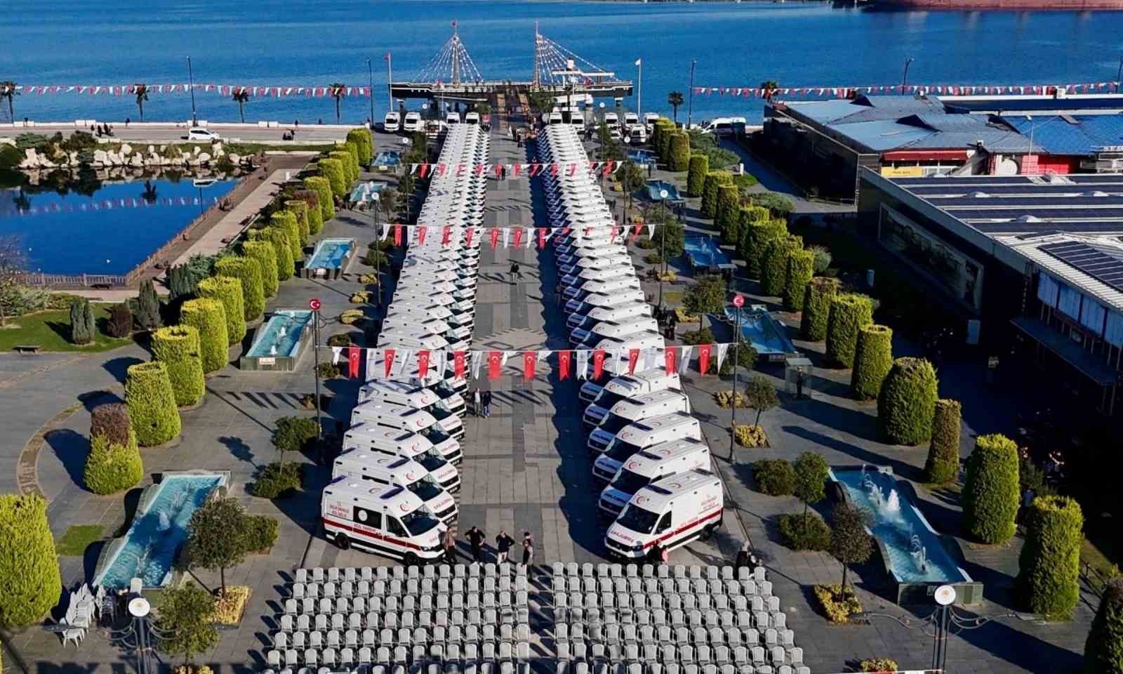 Samsun’a 100 yeni ambulans: Filodaki araç sayısı 60’tan 160’a çıkıyor
