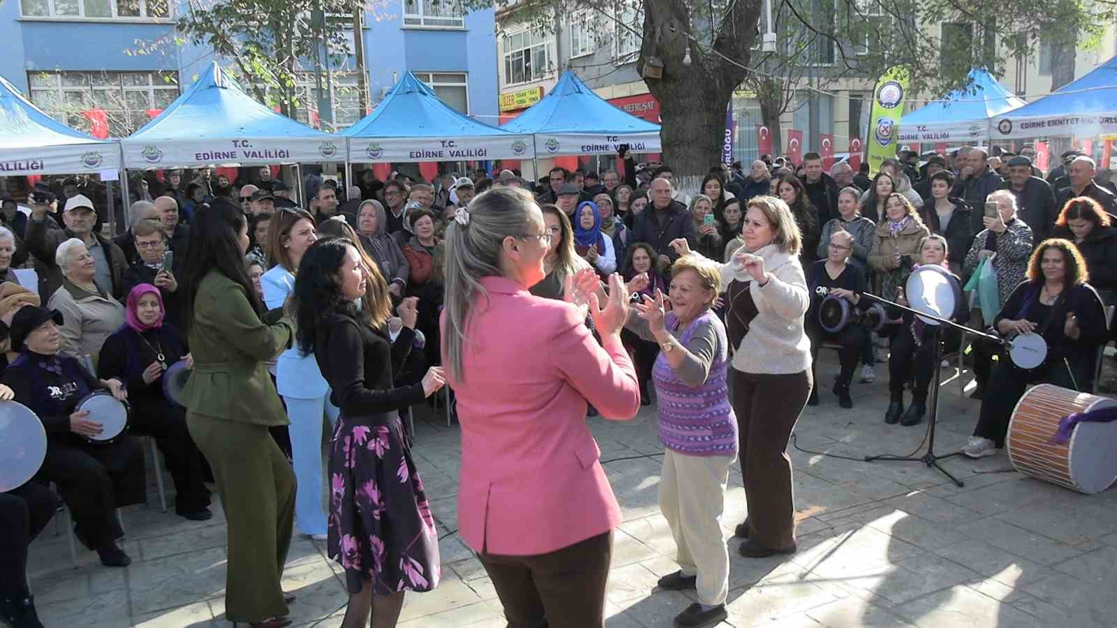 Edirne&rsquo;de polis eşleri tek y&uuml;rek oldu, t&uuml;m &uuml;r&uuml;nler t&uuml;kendi
