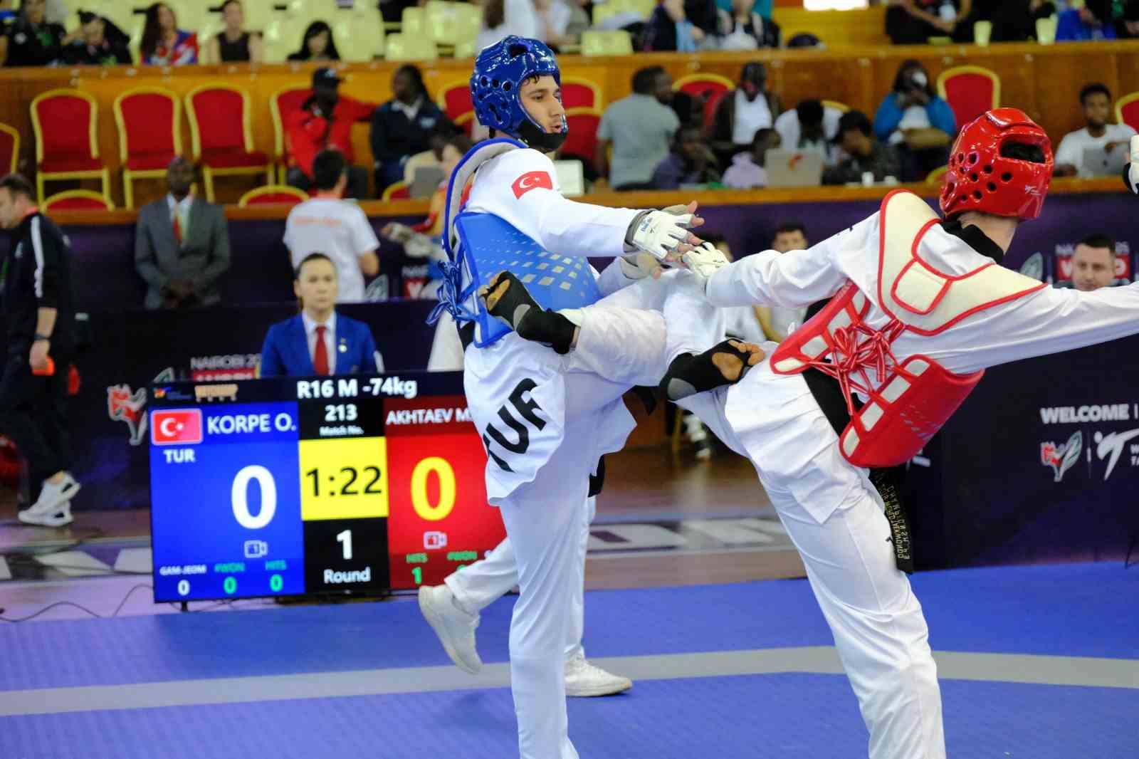 D&uuml;nya &Uuml;mitler Taekwondo Şampiyonası&rsquo;nda millilerden iki g&uuml;m&uuml;ş
