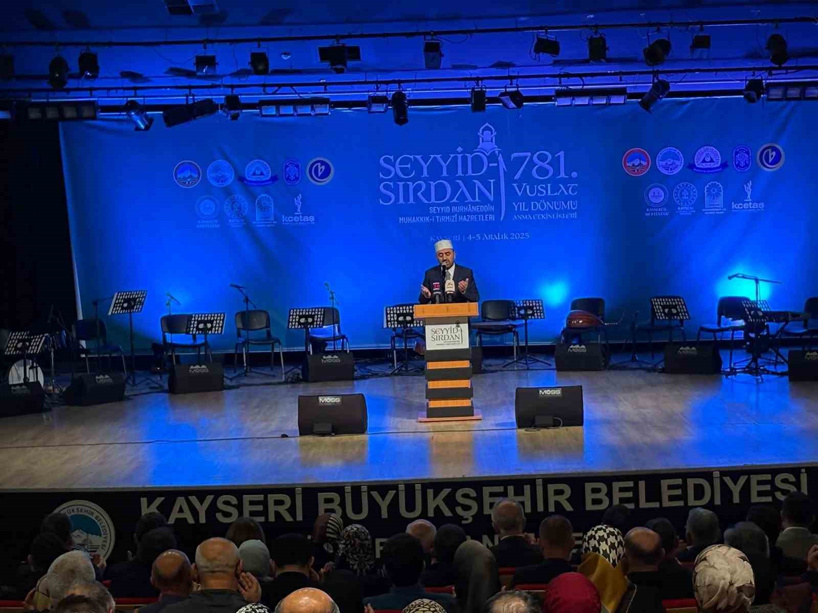 Kayseri’de Tasavvuf Konseri ve Sema Mukabelesi’ne yoğun ilgi
