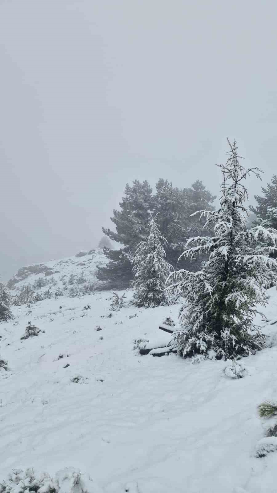 Muğla&rsquo;ya mevsimin ilk karı yağdı
