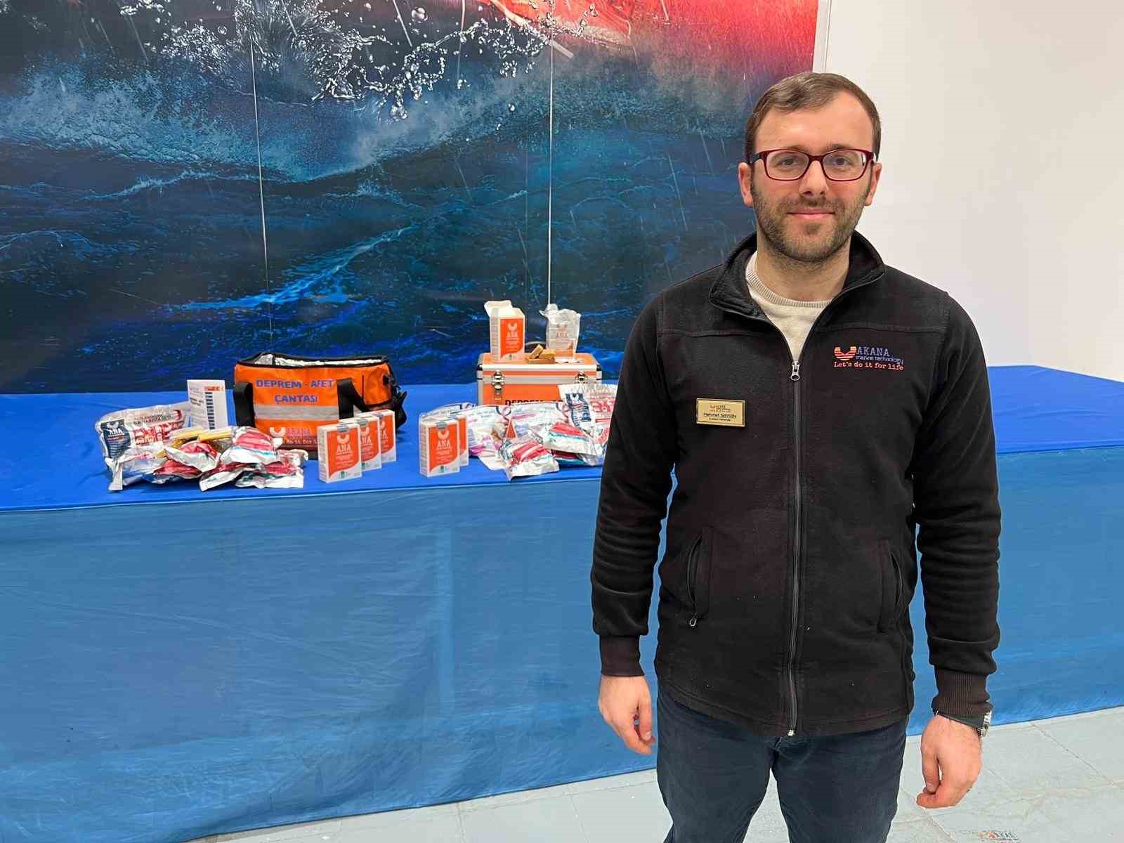 Türkiye’nin tek yerli acil durum gıdası ve suyu Trabzon’da deprem çantasına giriyor