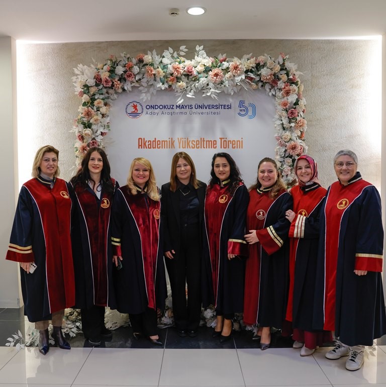 OMÜ’de 182 akademisyen akademik yükseltme töreniyle tebrik edildi