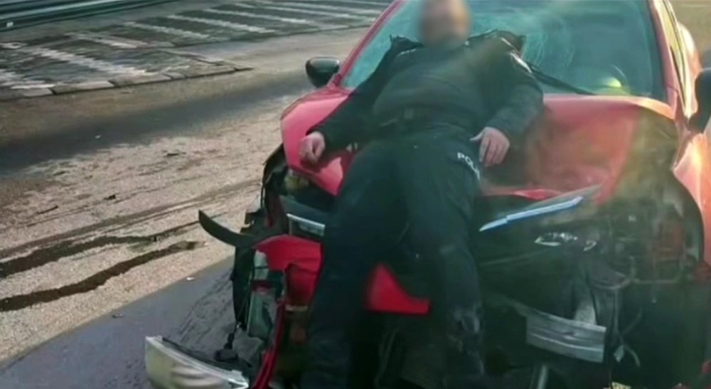 Araçla çarparak yaraladığı polis memurunun fotoğrafını çekip kayıplara karıştı