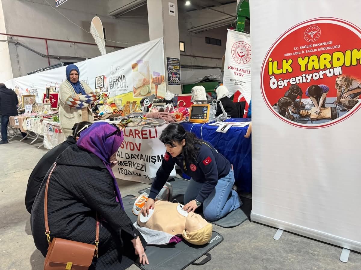 Kırklareli&rsquo;nde tarım fuarında sağlık bilgilendirmesi ve eğitim
