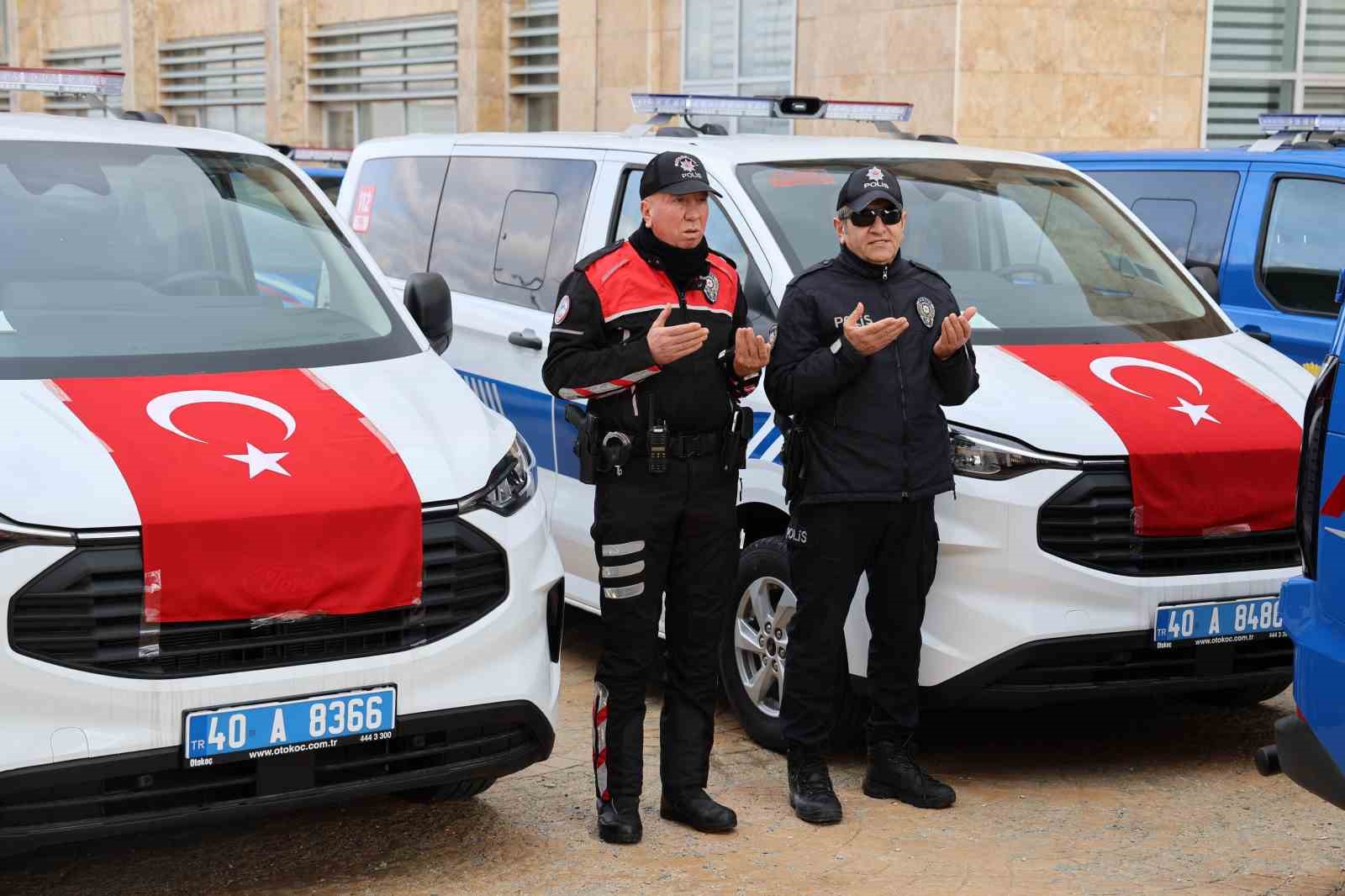 Kırşehir g&uuml;venlik filosu g&uuml;&ccedil;lendi: 87 ara&ccedil; hizmete alındı
