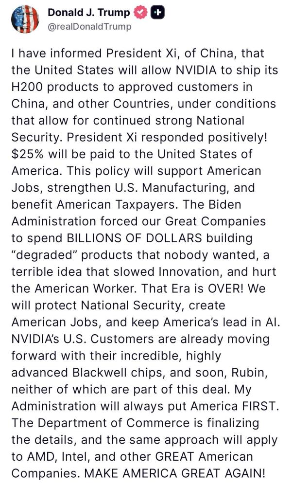 Trump&rsquo;tan &Ccedil;in&rsquo;e &ccedil;ip satışına şartlı izin a&ccedil;ıklaması: 