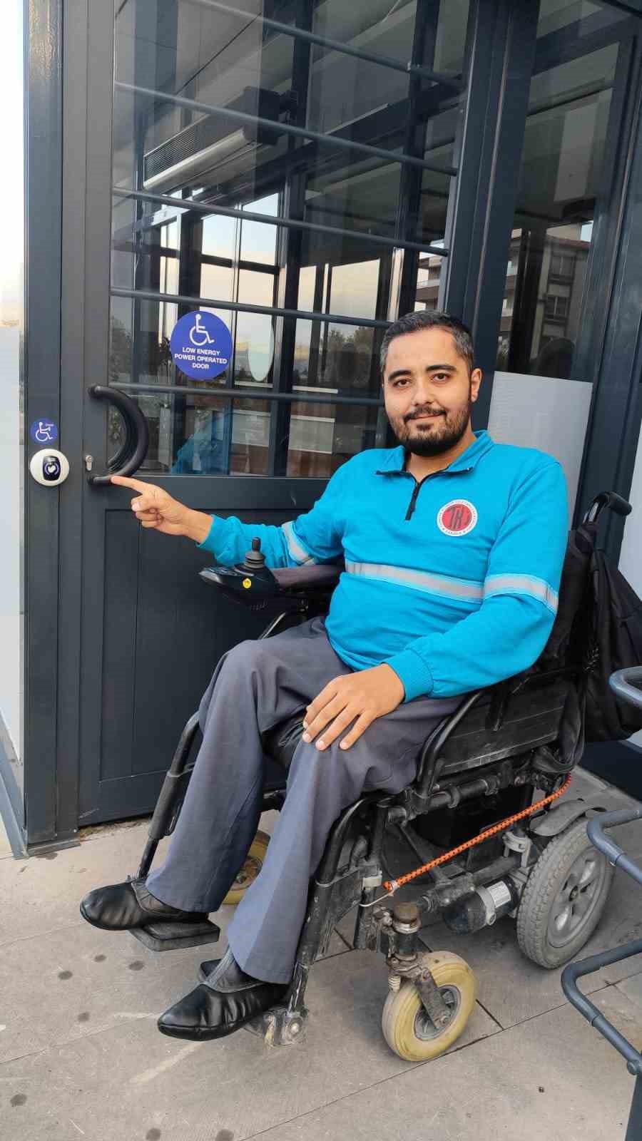 ELİ’de engelli çalışana büyük kolaylık