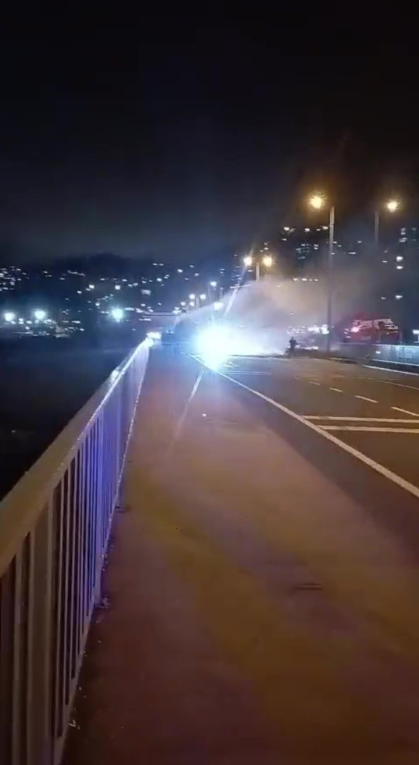 Zonguldak&rsquo;ta halk otob&uuml;s&uuml;nde yangın paniği
