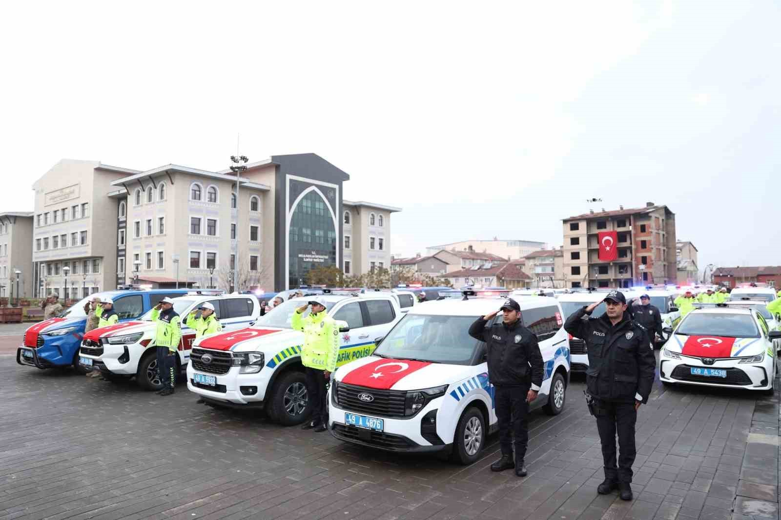 Muş’un güvenlik filosu güçlendi: 78 yeni araç hizmete girdi