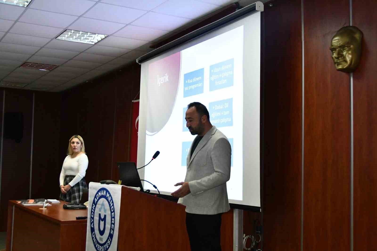 Didim MYO’lu öğrencilere yurtdışı ve kariyer fırsatları eğitimi verildi
