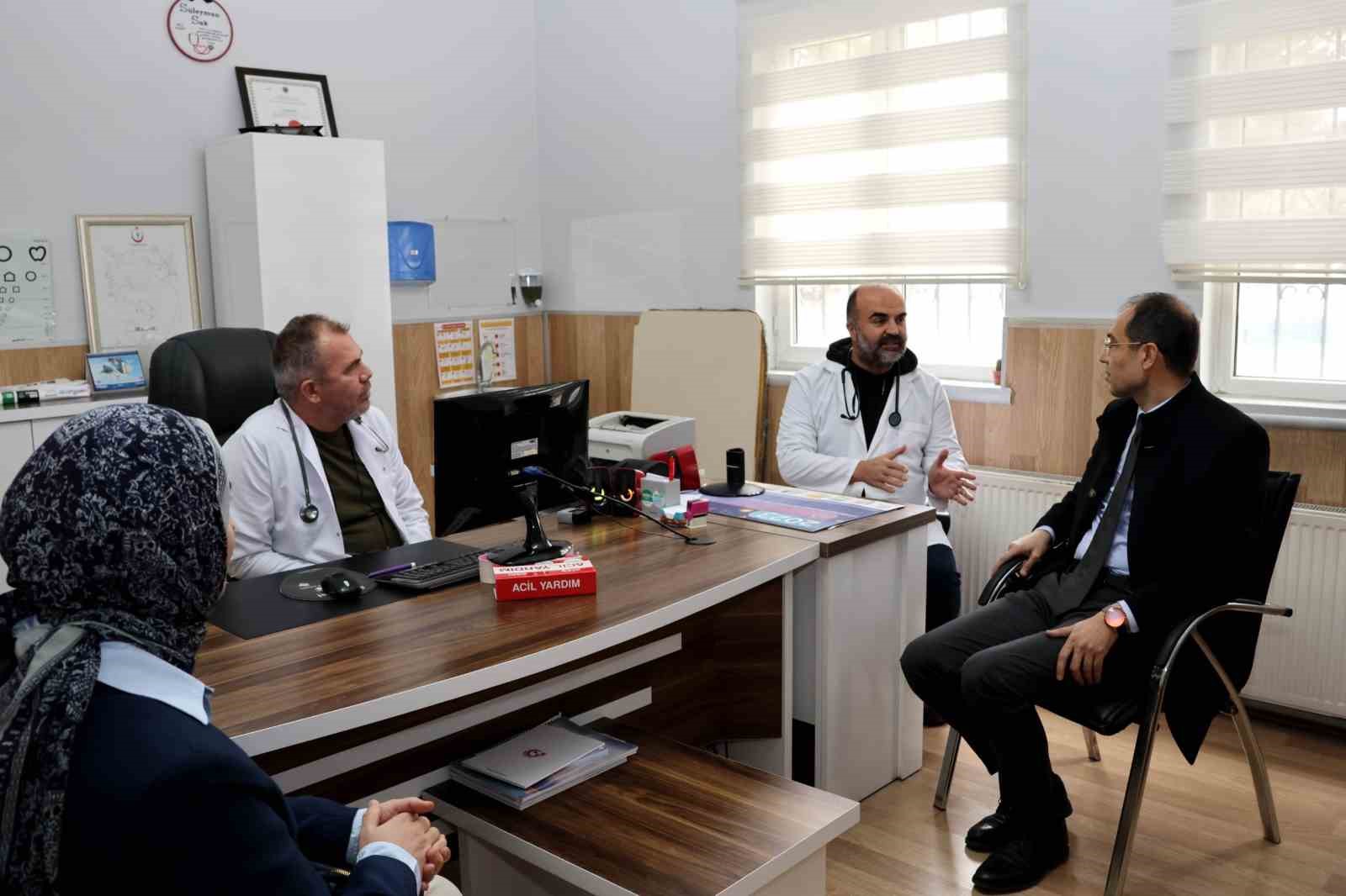 Erşan’dan aile sağlığı merkezlerine ziyaret