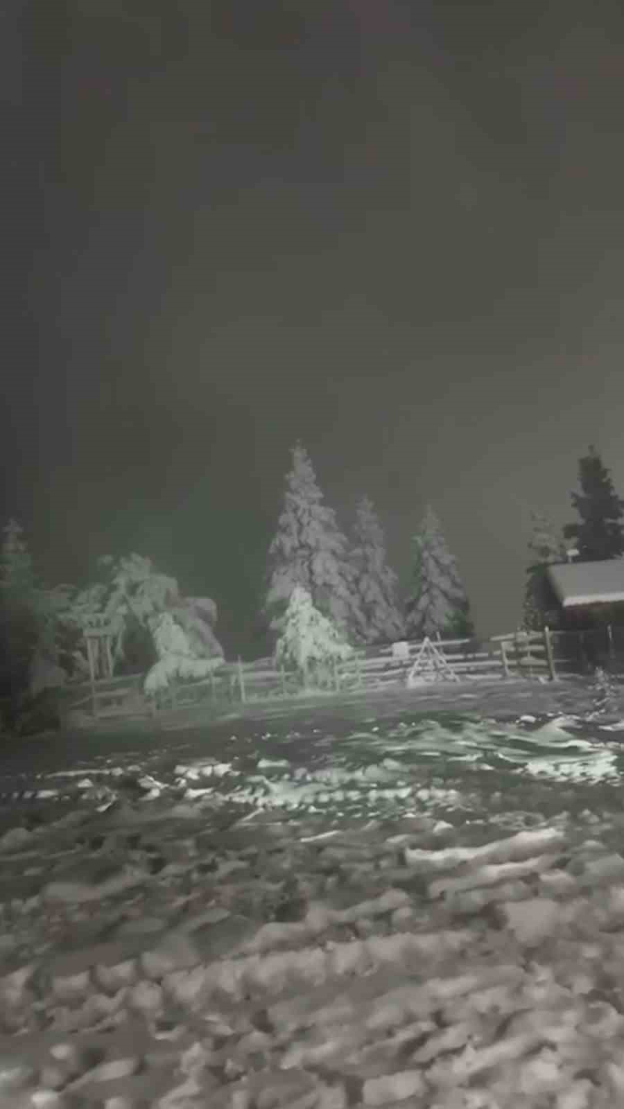 Bolu’da kış turizmine yapay kar desteği