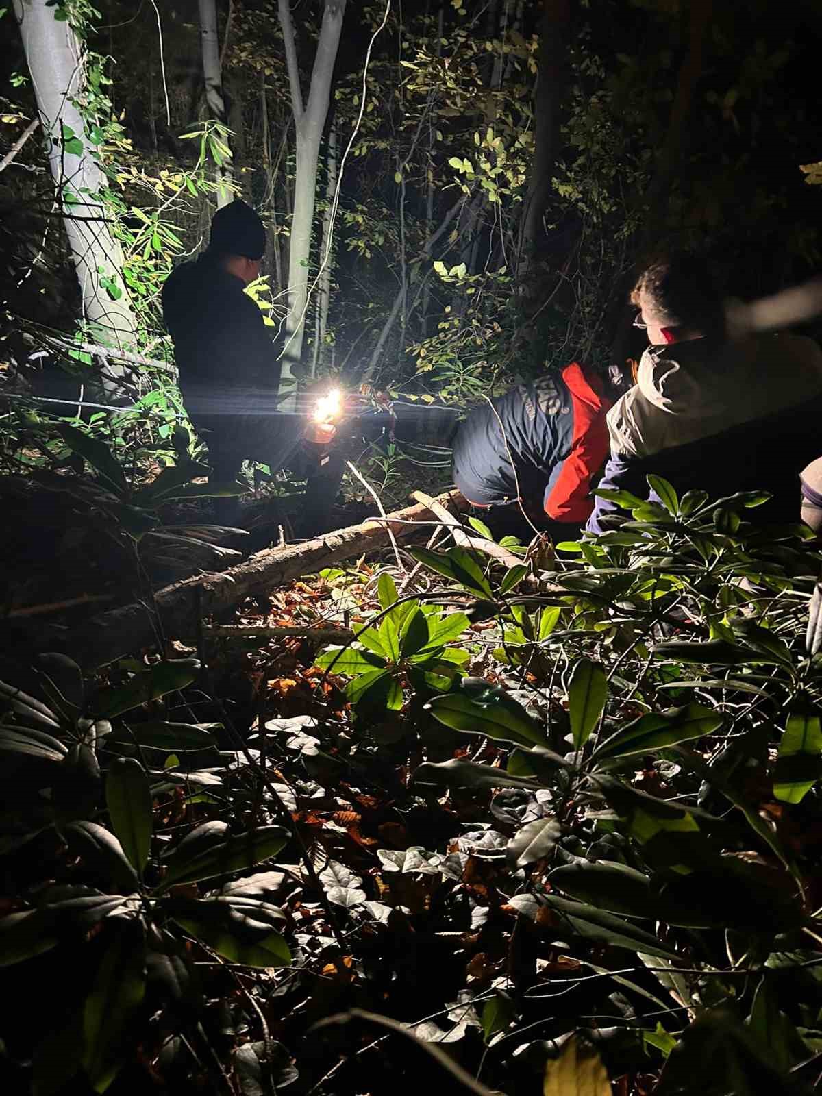 Orman işçisi için ekipler seferber oldu