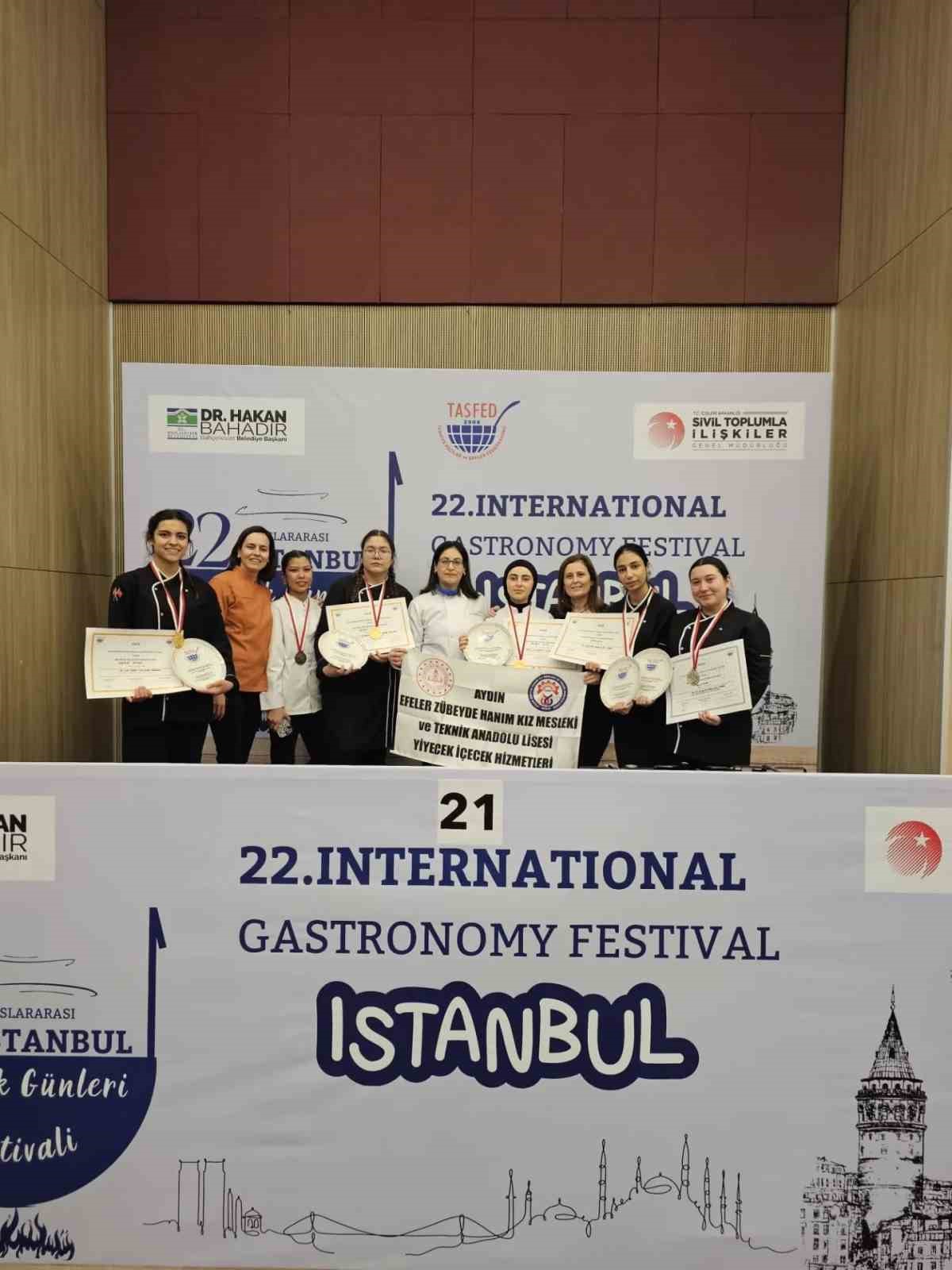 Gastronomi Festivali’nde madalyaları topladılar